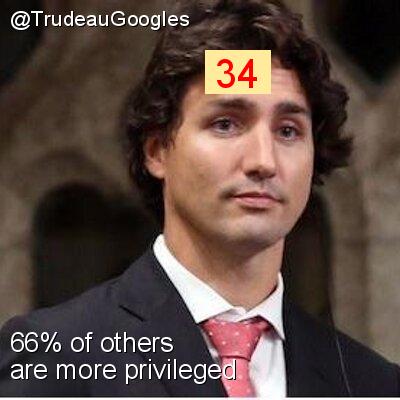 Intersectionality Score for @TrudeauGoogles